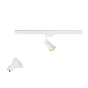 3-Phasen Strahler PURI 2.0 DOME 3PH SET QPAR51, Set inkl. Leuchtmittel, GU10, LED PAR16, 6W 3000K 470lm 36°, CRi>90, 26°