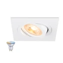 Einbaustrahler NEW TRIA® 75 SMART SET eckig GU10, inkl. Leuchmittel, weiß