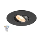 Einbaustrahler NEW TRIA® 75 XL SMART SET rund GU10, inkl. Leuchmittel, schwarz
