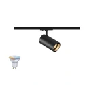 1-phase spot ASTO TUBE SMART SET 1PH GU10 TW set of 1, tunable white, with lamp socket GU10 IP20, black dimmable