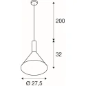 SLV Pendelleuchte PHELIA 25 SMART SET PD E27 RGBW, Ø 27.5cm