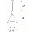 SLV Pendelleuchte PHELIA 30 SMART SET PD E27 RGBW Ø 28cm