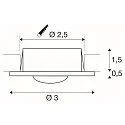 LED Einbauleuchte DEKLED, LED warmweiß