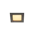 LED Einbauleuchte FRAME BASIC LED SET Downlight, 9,4W, SMD LED, 3000K, 90°, inkl. Treiber, Clipfedern, schwarz