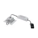 SLV LED Einbauleuchte FRAME BASIC LED SET Downlight, 9,4W, SMD LED, 3000K, 90°, inkl. Treiber, Clipfedern, weiß