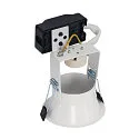 SLV Ceiling recessed luminaire HORN GU10 Downlight, round, max. 50W, clip springs, white