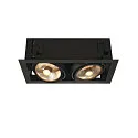 Ceiling recessed spot KADUX 2 ES111 Downlight, 2xGU10, 230V, black