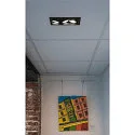LED Deckeneinbaustrahler KADUX Triple, 3x6,2W, COB LED, 3000K, 38°, inkl. Treiber, Clipfedern, schwarz