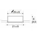 LED Deckeneinbaustrahler KADUX Triple, 3x6,2W, COB LED, 3000K, 38°, inkl. Treiber, Clipfedern, schwarz
