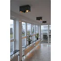 SLV Ceiling spot KARDAMOD SURFACE SQUARE ES111 Double, square, 2x GU10, black
