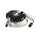 SLV LED Decken-Einbauleuchte OCCULDAS 23, indirekt, IP20 IK02, 700mA, 23W 3000K 1500lm 120°, inkl. Treiber, dimmbar, weiß