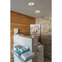 SLV LED Decken-Einbauleuchte OCCULDAS 23, indirekt, IP20 IK02, 700mA, 23W 3000K 1500lm 120°, inkl. Treiber, dimmbar, weiß