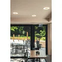 SLV LED Decken-Einbauleuchte OCCULDAS 23, indirekt, IP20 IK02, 700mA, 23W 3000K 1500lm 120°, inkl. Treiber, dimmbar, weiß