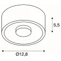 SLV LED Decken-Aufbauleuchte OCCULDAS 13 , indirekt, IP20, 350mA, 15W 3000K 810lm 120°, dimmbar, weiß