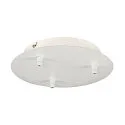 FITU 3er Rosette für FITU PD Pendelleuchten, RUND, max. 16A, Weiß