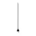 Pendelleuchte FENDA, 150cm, mit offenem Kabel, E27, ohne Schirm, Schwarz