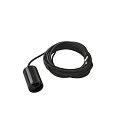 SLV Pendant luminaire FITU PD, E27, length 9.1cm, Pendel 500cm, with open cable end, black