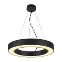LED Pendant luminaire MEDO RING 60 LED, 35W, 105°, 3000K, black