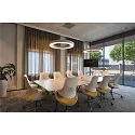 SLV LED Pendelleuchte MEDO RING 90, 58W 3000K 3945lm 105°, dimmbar 1-10V, Weiß