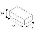 Einspeiser für 1-Phasen HV-Stromschiene, Aufbauversion, Erde links
