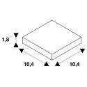 Eckverbinder für 1-Phasen HV-Stromschiene, Aufbauversion, Erde innen