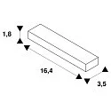 Flexverbinder für 1-Phasen HV-Stromschiene, Weiß