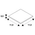 SLV Metall-Stabilisator, für Eckverbinder, für 1-Phasen HV-Stromschiene