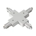 X-Verbinder für 1-Phasen HV-Stromschiene, Aufbauversion, weiß