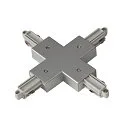 X-Verbinder für 1-Phasen HV-Stromschiene, Aufbauversion, silbergrau