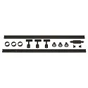 3er Set 1-Phasen Strahler PURI TRACK, inkl. 3x LED GU10 4.3W 2700K 245lm 40° + 2 Schienen + Zubehör, schwarz