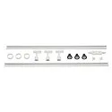 3er Set 1-Phasen Strahler PURI TRACK, inkl. 3x LED GU10 4.3W 2700K 245lm 40° + 2 Schienen + Zubehör, weiß
