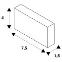 SLV Befestigungsbügel, 1-Phasen Hochvoltschiene, Einbauversion, 1 Stk.