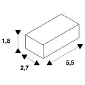SLV Endkappen für 1-Phasen HV-Stromschiene,Einbauversion, weiß, 2 Stk.