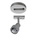 SLV Deckenrosette für 1-Phasen-Adapter, Silbergrau