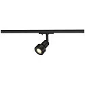 1-Phasen Strahler PURI TRACK, GU10 QPAR51 / 111, IP20, inkl. Adapter + abnehmbarem Dekoring, schwarz