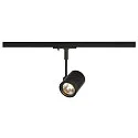 1-Phasen Strahler BIMA 1, 1-flammig, 1x GU10, IP20, inkl. Adapter, schwarz