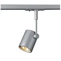 Spot BIMA 1 GU10 incl. 1-Phasen adaptor, silver grey