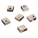 Federclip für EUTRAC® 3-Phasen Stromschiene (Einbauversion), 6er Pack, Weiß