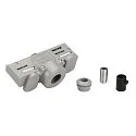 Adaptor for 3-Phase High voltage Track, silver grey