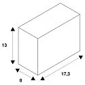 SLV Zubehör für Wand-/Bett-/Leseleuchte BEDSIDE - Einbaudose, Stahl, schwarz
