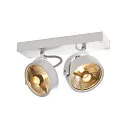 Wand- und Deckenleuchte KALU CW DOUBLE QPAR111, 2x GU10 max. 75W, kardanisch, weiß