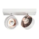 SLV Wand- und Deckenleuchte KALU CW DOUBLE QPAR111, 2x GU10 max. 75W, kardanisch, weiß