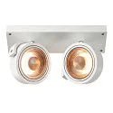 SLV Wand- und Deckenleuchte KALU CW DOUBLE QPAR111, 2x GU10 max. 75W, kardanisch, weiß