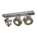 SLV Wand- und Deckenleuchte KALU CW TRIPLE QPAR111, 3x GU10 max. 75W, kardanisch, alu gebürstet
