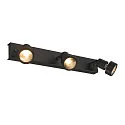 SLV Wandleuchte PURI 3 Deckenleuchte, 3xGU10, mit Dekoring, schwarz