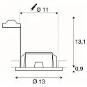 SLV Gips-Einbauleuchte PLASTRA Downlight, GU10, rund, weiß