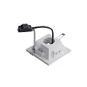 SLV Gips-Einbauleuchte PLASTRA Downlight, GU10, eckig, weiß