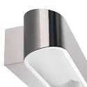 SLV Wall luminaire ASSO LED 300, oval, 2x5W LED, 3000K, alu brushed/white