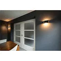 Wandleuchte OSSA 300, R7s 118mm, QT-DE12 max.120W, Oval, Up/Down, Schwarz