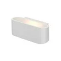 SLV Wandleuchte OSSA 180, R7s 78mm, QT-DE12 max.100W, Oval, Up/Down, Weiß